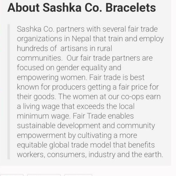 Set of 2 Sashka Mixed Turquoise Glass Beaded Bracelets - Picture 9 of 9